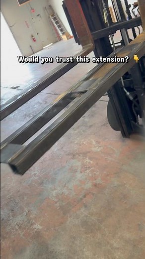 Is This Forklift Extension Strong Enough? 🤔💪 #welding #stickwelding #welder #viral #forklift #fyp