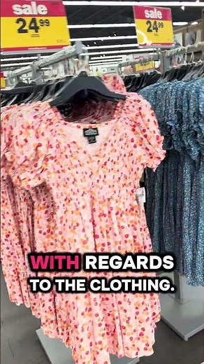 Checking out Meijer clothing department
