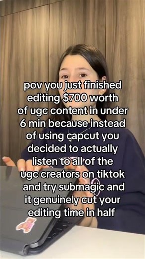 using submagic to help me edit actually made me 10x more productive #ugccreator #editing