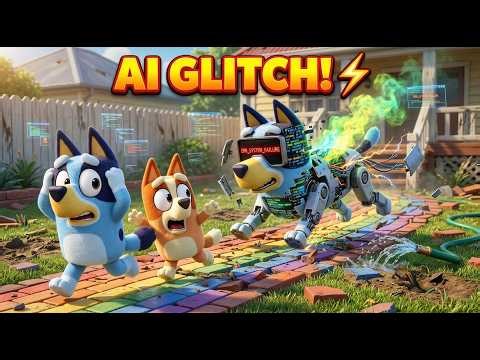 CRAZY AI ROBOT Glitches Out! ⚡ Epic Chase | 3D Parody Animation