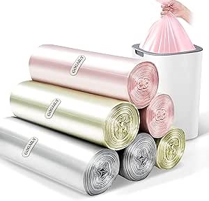 4 Gallon Trash Bags, Small Garbage Bag 4 Gallon 15 Liter, 150 Count