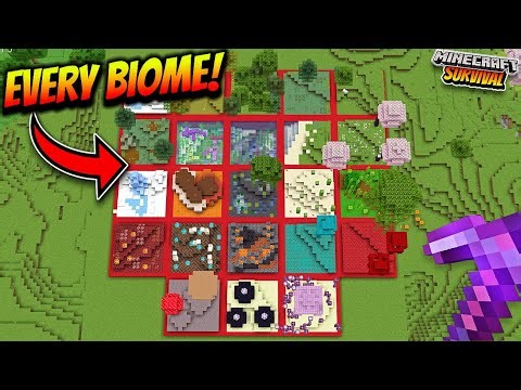 I Rebuilt EVERY BIOME In 100×100 AREA in Minecraft Survival🤯!