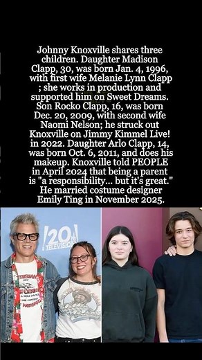 Johnny Knoxville's Three Kids: Madison, Rocko and Arlo #shorts #JohnnyKnoxville