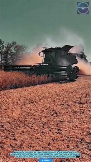 Powerful & Efficient: Combine Harvester for Rapid Grain Processing in Large Scale Farming