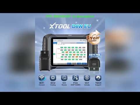 A must-have product! XTOOL D8W Automotive Diagnostic Tools Key Programming ECU Coding OBD2 Bluetoo