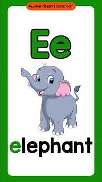 Let's Learn Letter Ee | Letter Ee Sound and Examples #abcd #alphabet #phonics