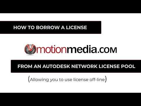How to Borrow an Autodesk License for Offline Use - And Return the License Early