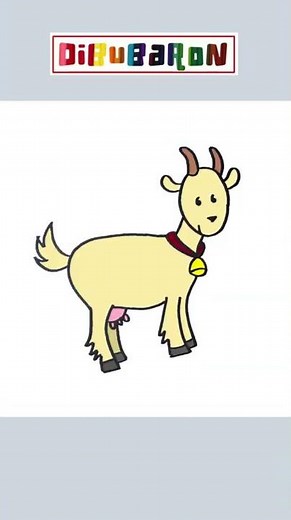 How to draw a goat step by step | Easy drawing | Quick draw