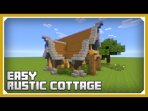 Minecraft: How To Build A Small Rustic Cottage Tutorial (Easy Survival Minecraft House )