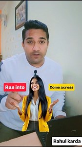 Run into vs come across! | English with Rahul