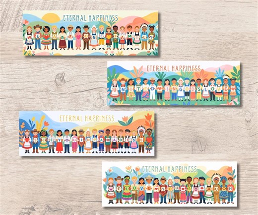 Eternal Happiness Convention Bookmarks | JW International Convention Countries 2026 Delegate Gift | Printable 2x6 Bookmark Digital Download - Etsy