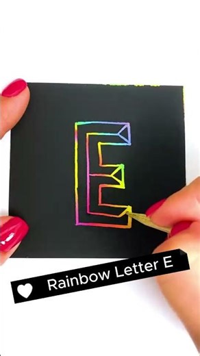 Quick Scratch Drawing of the Letter E✨ #zmlmkids #shorts
