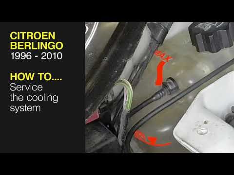 How to renew the coolant system the Citroen Berlingo 1996 to 2010
