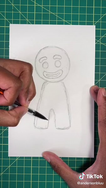 Art Tutorial: How to Draw a Gingerbread Man
