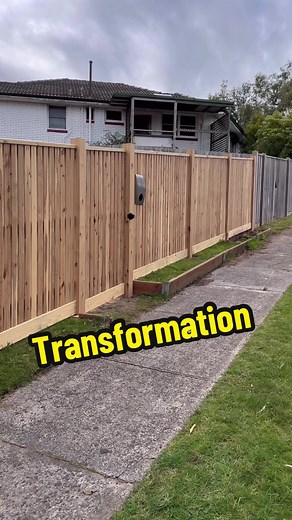 Progress of an exposed post capped picket fence with automatic sliding gate and pedestrian gate. #fence #gate #transformation #progress