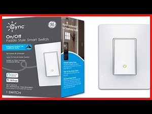 GE CYNC Smart Light Switch, No Neutral Wire Required, On-Off Paddle Style