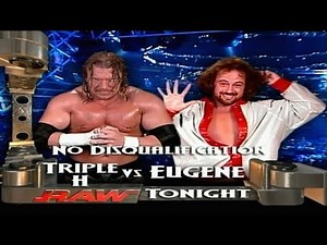 Triple H vs Eugene No Disqualification Match - Raw August 30 2004 (1/2)