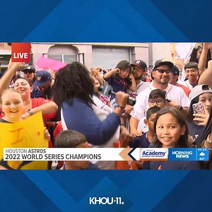 It's a Houston parade...of course, we're going to hit the 'Southside!' We're less than an hour away from showtime. The World Series Parade kicks off at noon. If you're along the parade route, send us your celebration videos using the 'Near Me' section of the KHOU 11 app. LIVE COVERAGE: https://www.khou.com/article/sports/mlb/astros/astros-parade-live-stream/285-9c24d778-589c-4f1f-87ba-54ee1c6cd459 | KHOU 11 News