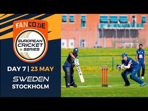 🔴 FanCode European Cricket Series Sweden, Stockholm, 2022 | Day 7 | T10 Live Cricket