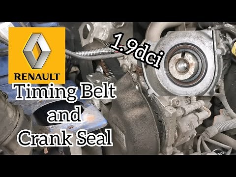 Renault Trafic 1.9dci F9Q, Timing Belt Tensioning and Crankshaft Seal. Nissan, Vauxhall/Opel, Suzuki