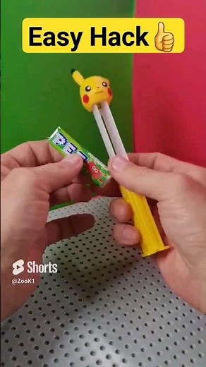 Easy Hack To Reload Pez Dispenser🔥.. #shortsfeed #shortsyoutube #hack #pez #shorts #pokemon