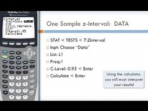 Confidence Intervals for One Population Mean