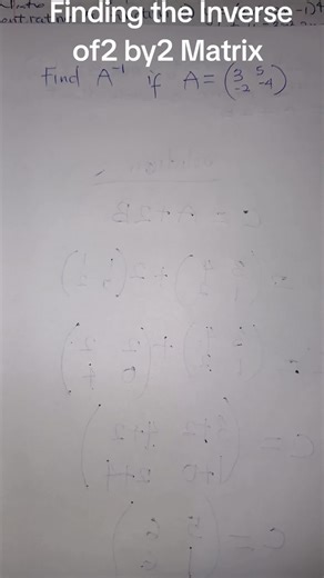 #mathematics #matrices_and_inverse#Inverseof2by2matrix