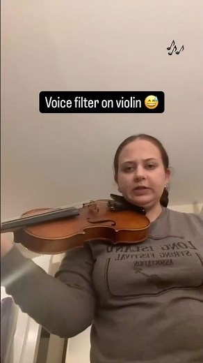 How Violin sounds with Voice Filter 😅 (orchestrawithmrssotto)