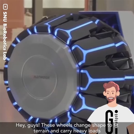 These origami-inspired wheels change shape to fit terrain and carry heavy loads. Transforming Tire is developed by Hankook, Seoul National University, and Harvard University in a concerted effort. | GIGadgets