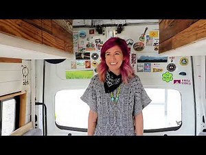 Van Tour of Solo Woman Living in a Nissan Van
