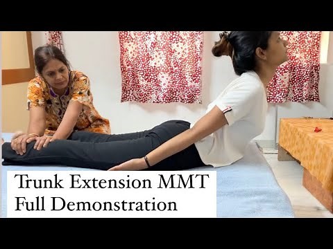 Manual Muscle Testing | Trunk extension