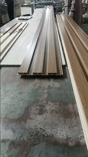 195x14 wood grain fluted wpc wall panel