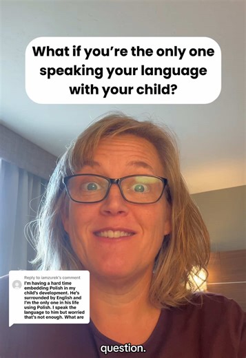 Replying to @iamzurek What if you’re the only one speaking your language with your child? #bilingualkids #bilingualparenting #bilingualproblems #raisingbilingualkids #tckids