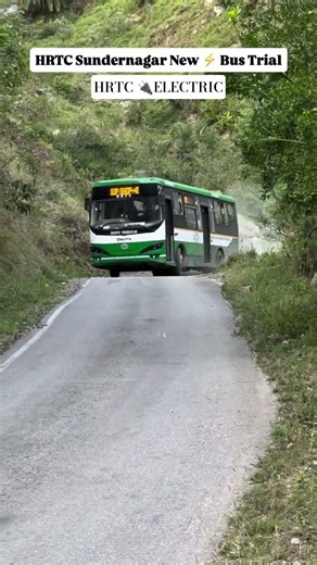 new electric hrtc buses in Himachal sundernagar#hrtcnews #hrtcbusstatus #offroad #luxurybus