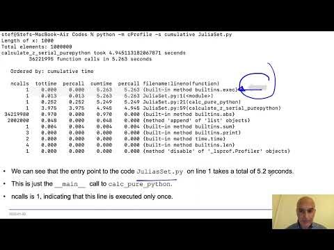 DD2358 - 1.6 The cProfile Module to Profile Python Codes