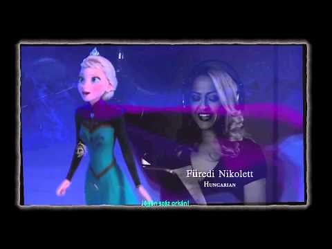 let it go (Frozen) in 25 languages with the singers & lyrics