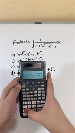 Calculator Techniques for Evaluating Indefinite Integrals #enginerdmath #calculatortechnique #foryou | Enginerdmath
