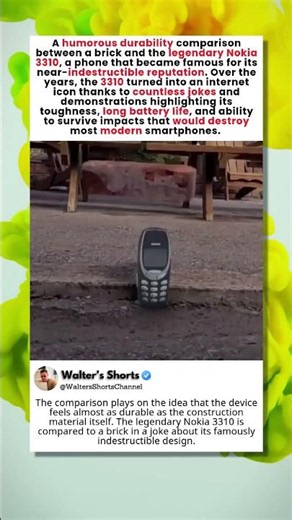 Brick vs Nokia 3310: Which One Is More Durable?