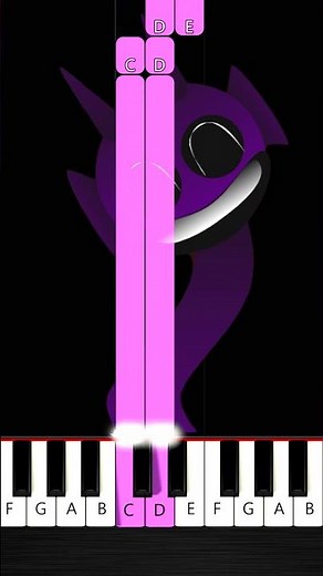 Durple - Phase 3 (Incredibox SPRUNKI) - BEGINNER Piano Tutorial