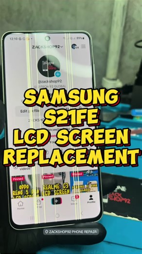 Samsung S21 FE Screen Line Repair | LCD Replacement Guide