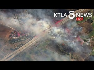 Easy Fire Continues to Scorch Area Around Simi Valley, California