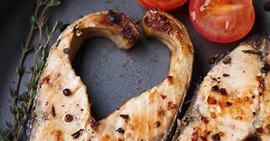 Darnes de saumon mariné à la plancha