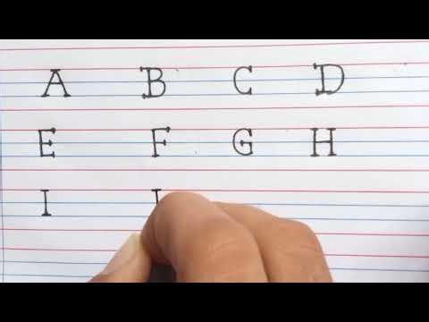Print letters English alphabet | English alphabet capital letters