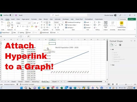 How to Attach a Hyperlink to a Graph, Click on the Link to be Taken to the Source of the Data! #wow