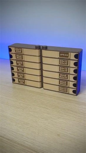 3D Printed Modular Storage Box – Custom Height & Smart Latch #3dprinting #organizer #modular