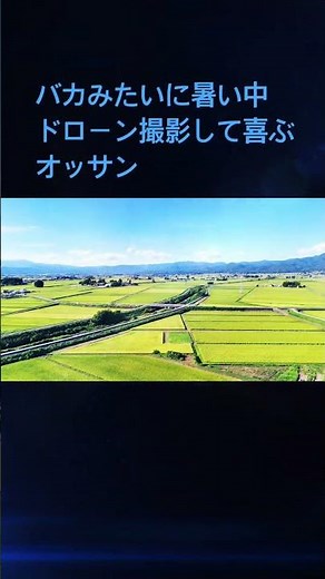 ドローン撮影。暑い暑い暑い〜！