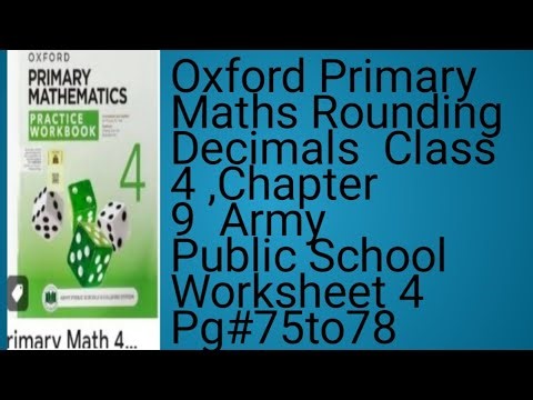 Comparing and Ordering Decimal Numbers Maths Class 4 Army Public School Simple and Easy Way