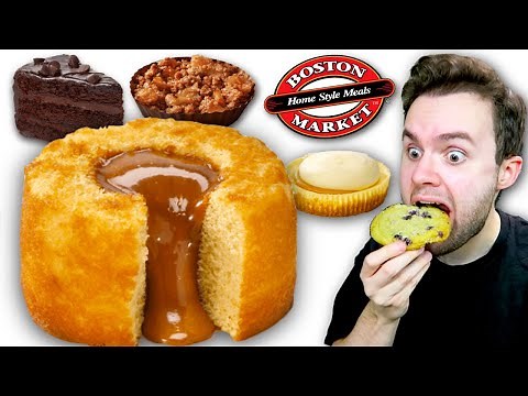 Boston Market has 7 NEW Desserts! FULL MENU REVIEW!