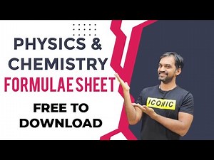 Physics Formulae sheet | Chemistry Formulae Sheet | Download from our telegram