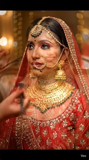 Full Bridal Transformation ❤️ | Indian Wedding Makeup#WeddingVibes#IndianBride